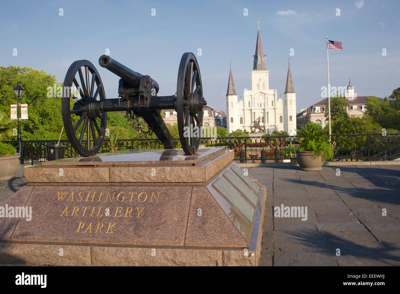 Washington-Artillerie-Park, New Orleans, Louisiana Stockfoto