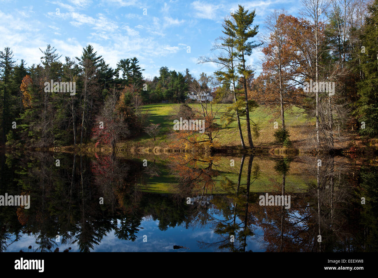 Ansicht des Hauses von Autor und Dichter Carl Sandburg in Flat Rock, NC Stockfoto