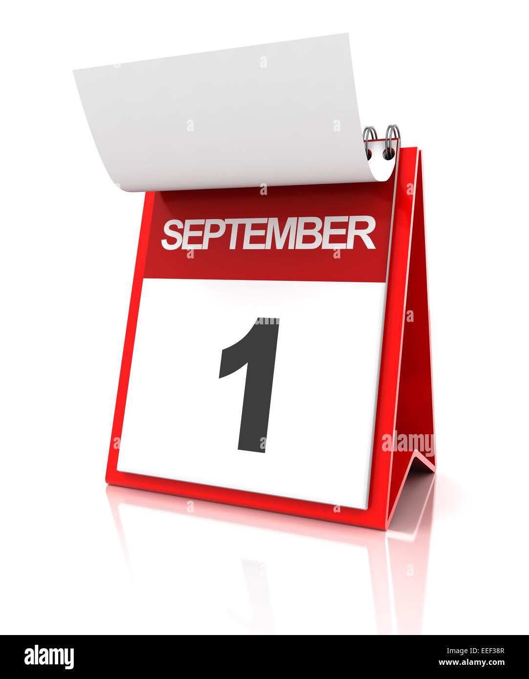 Erste September-Kalender Stockfoto