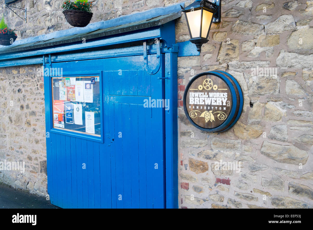 Irwell arbeitet in einer Bierbrauerei in Ramsbottom, Lancashire, England, Großbritannien Stockfoto