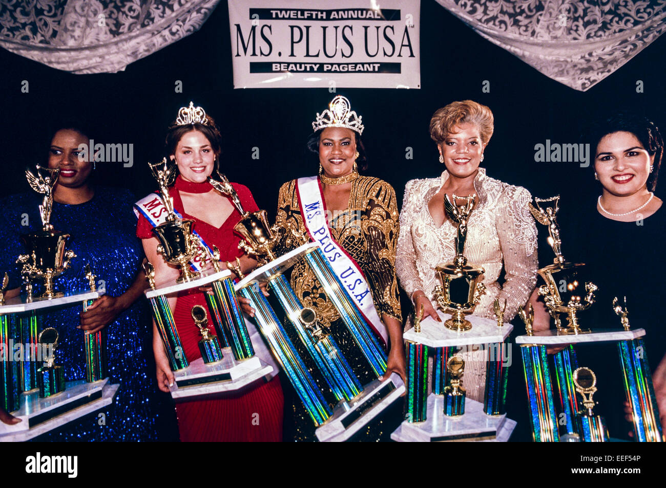 CHICAGO, IL-2 SEPTEMBER: Schönheitswettbewerb Miss Plus USA für größere Frauen Tagung in Chicago, Illinois am 2. September 1996. Stockfoto