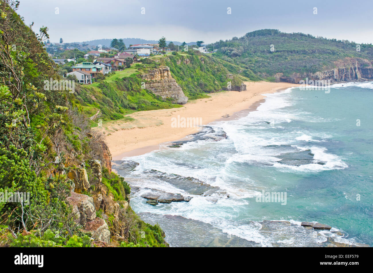 Turimetta Beach, Teil des Narrabeen Head Aquatic Reserve. Stockfoto Turimetta Beach, Teil des Narrabeen Head Aquatic Reserve. Stockfoto