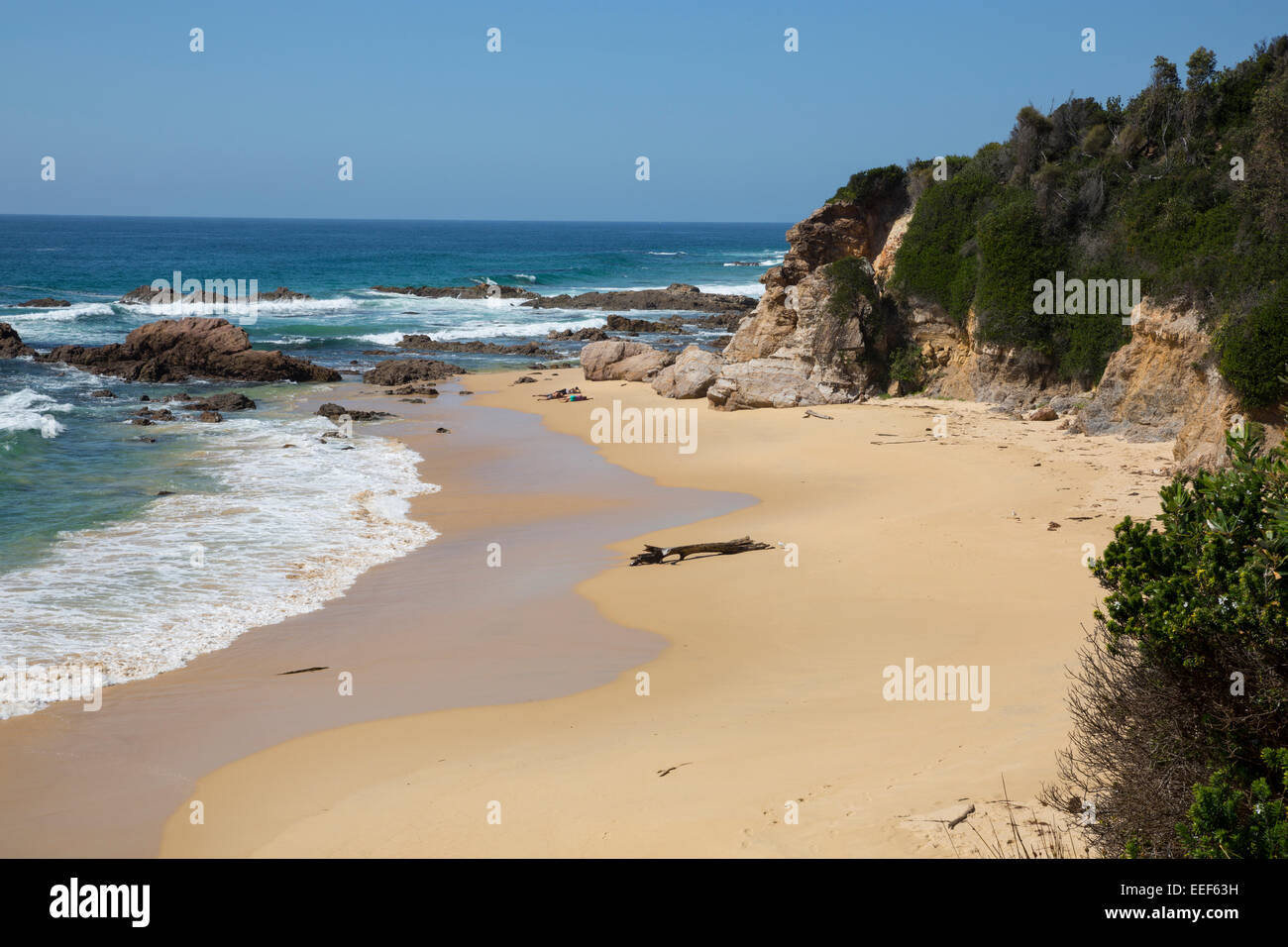 Blick über der Meeresküste Geheimnis Beach Australien Stockfoto