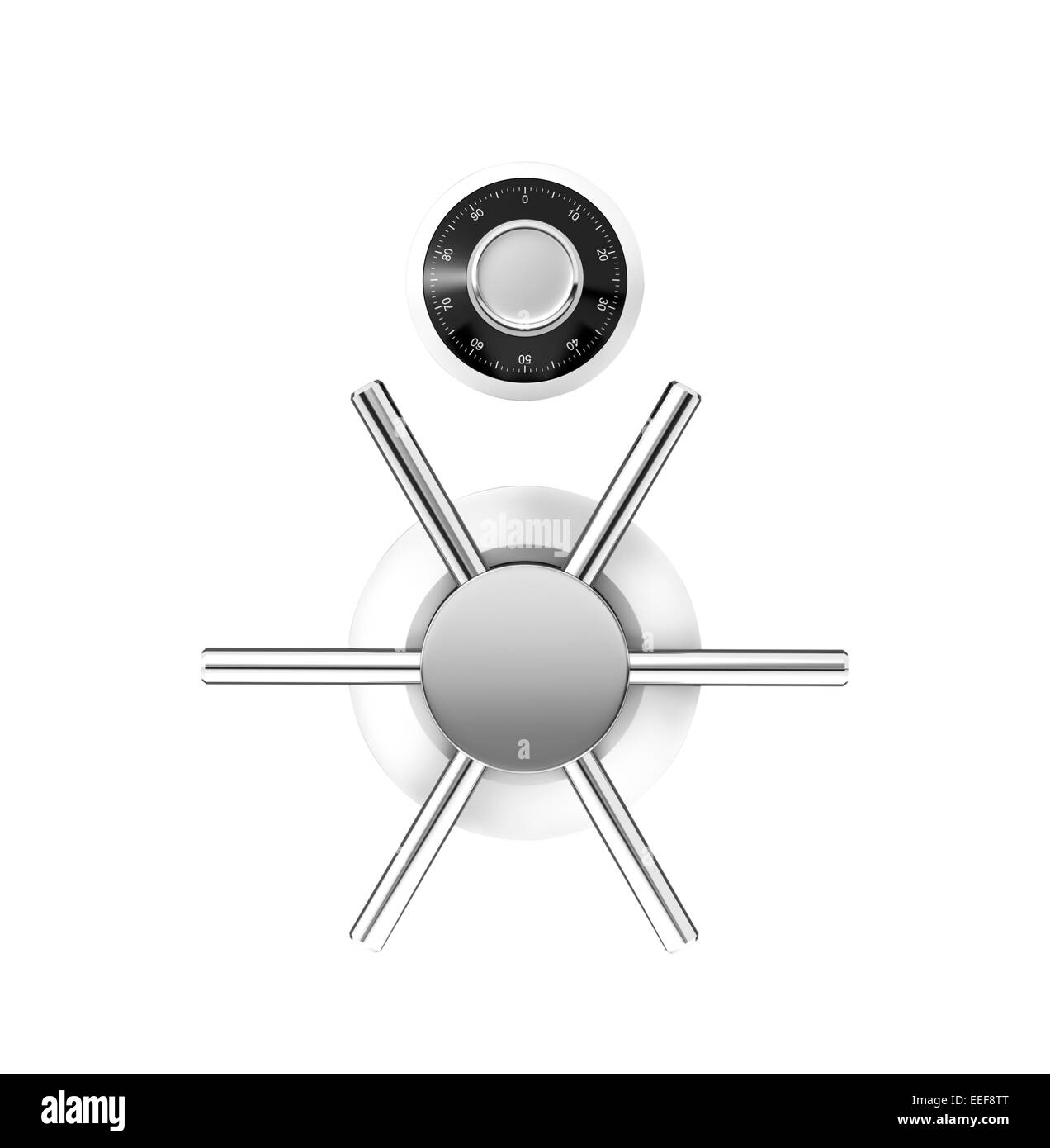 Sichere Dial lock Stockfoto