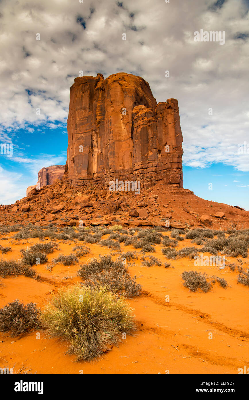 East Mitten Butte, Monument Valley Navajo Tribal Park, Arizona, USA Stockfoto