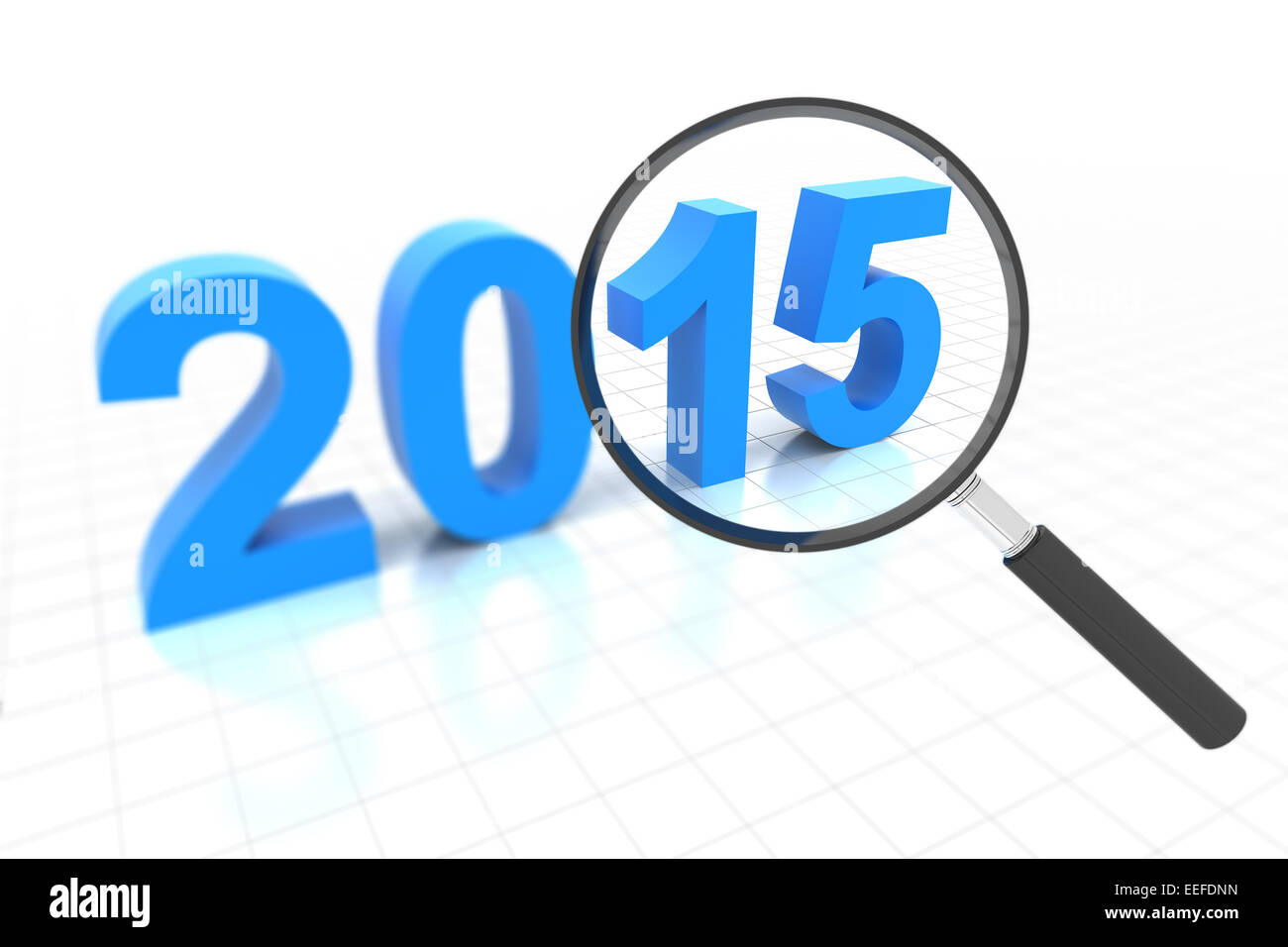 Klare Sicht im Jahr 2015 Stockfoto