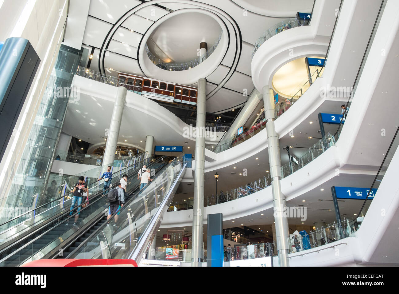 am Terminal 21 Shopping Centre Mall in der Weihnachtszeit. Bangkok, Thailand, Asien. Stockfoto