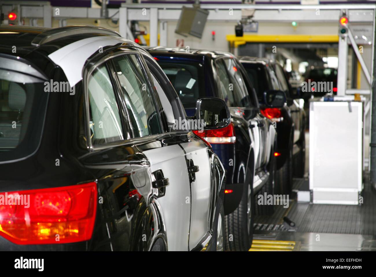 Slowakei, Slowakische Republik, Europa, VW, Volkswagen, Produktionshalle, Wirtschaft, Industrie, Werkshalle, Autoproduktion, Aut Stockfoto