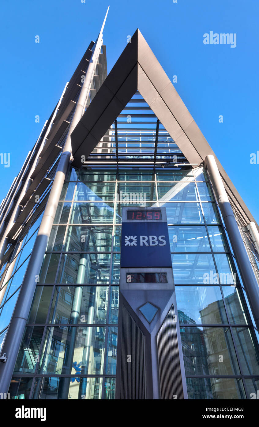 Royal Bank of Scotland Londoner Hauptsitz Stockfoto