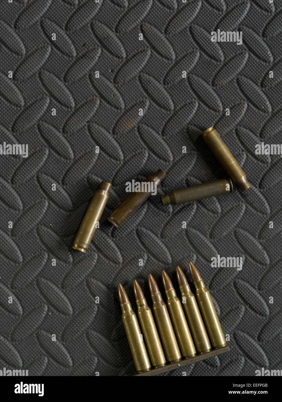 5,56-mm-standard-NATO-Granaten Stockfoto