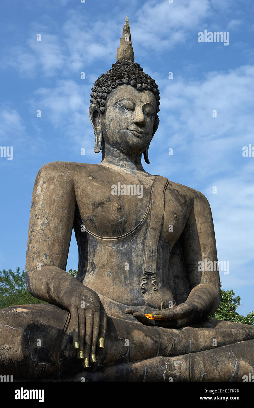 Sukhothai, Thailand-Buddha-Statue im Sukhothai Historical Park Stockfoto