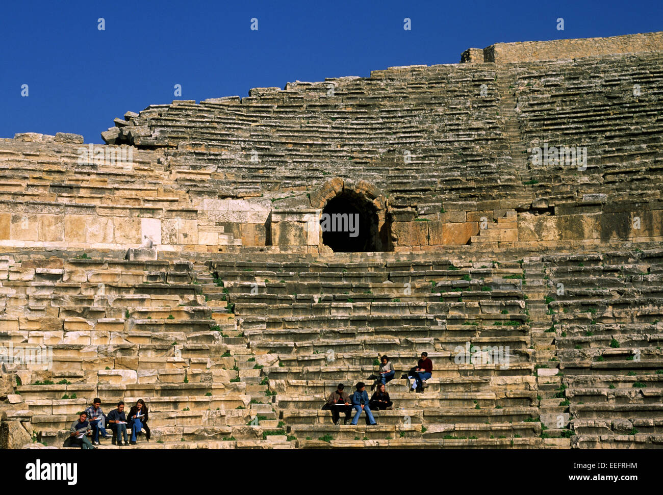 Türkei, Hierapolis, römisches Theater Stockfoto