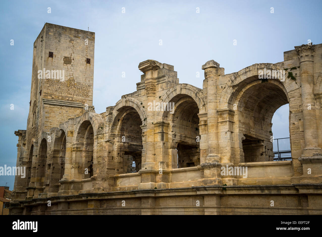 Amphitheater, Arles, Bouches-du-Rhône, Frankreich Stockfoto