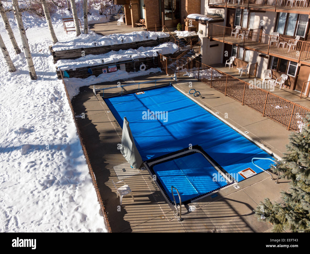 Hallenbad in Snowmass, Colorado Stockfoto