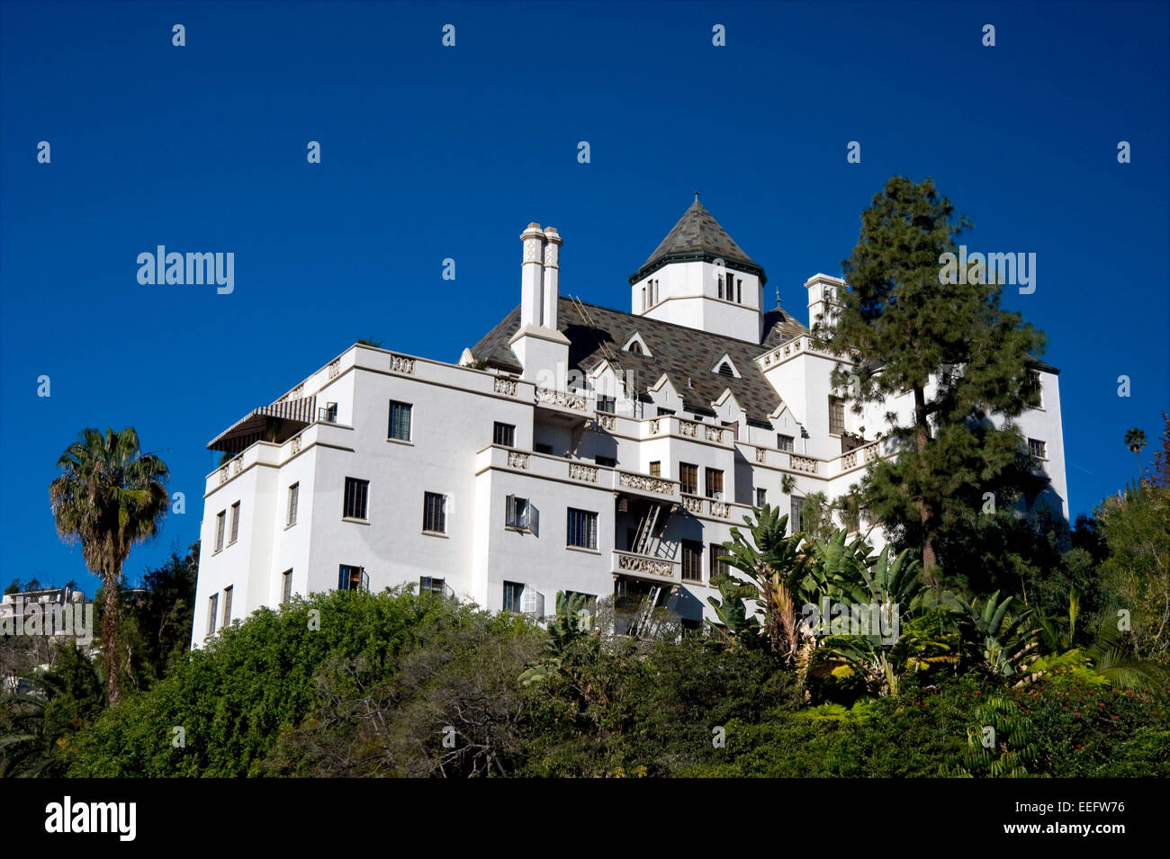 Hotel Chateau Marmont am Sunset Strip in Los Angeles, Kalifornien Stockfoto