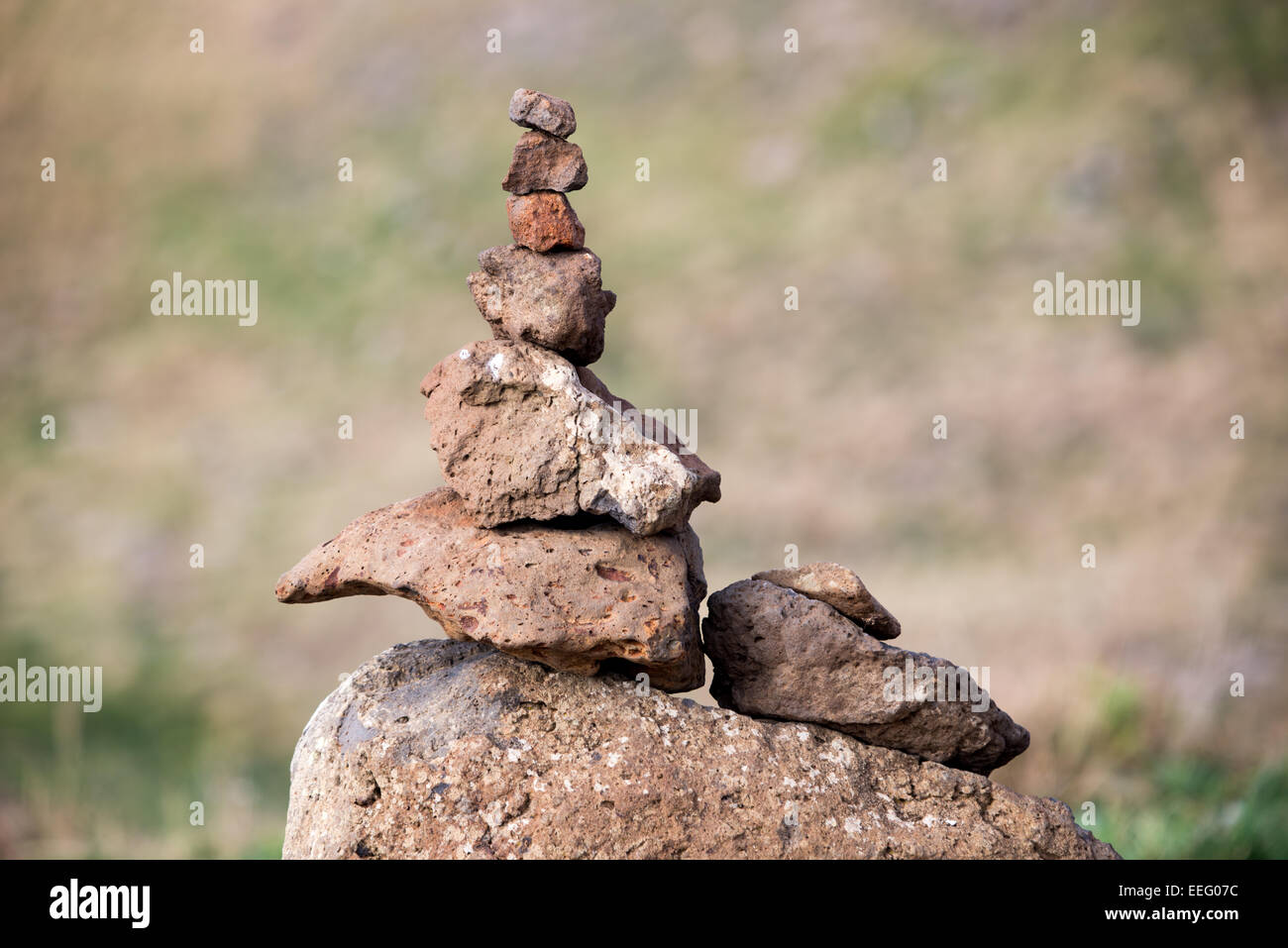 Ausgewogene Steinen Stockfoto
