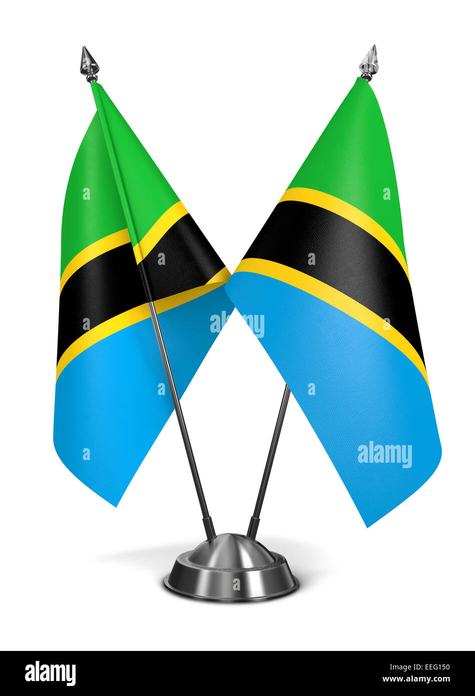 Tansania - Miniatur-Flags. Stockfoto