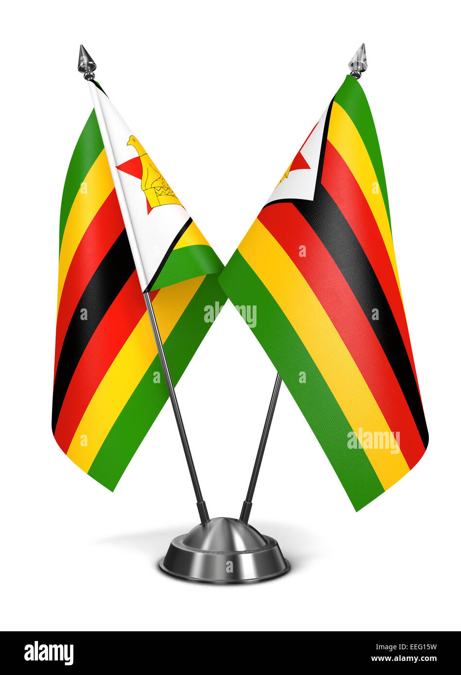 Simbabwe - Miniatur-Flags. Stockfoto