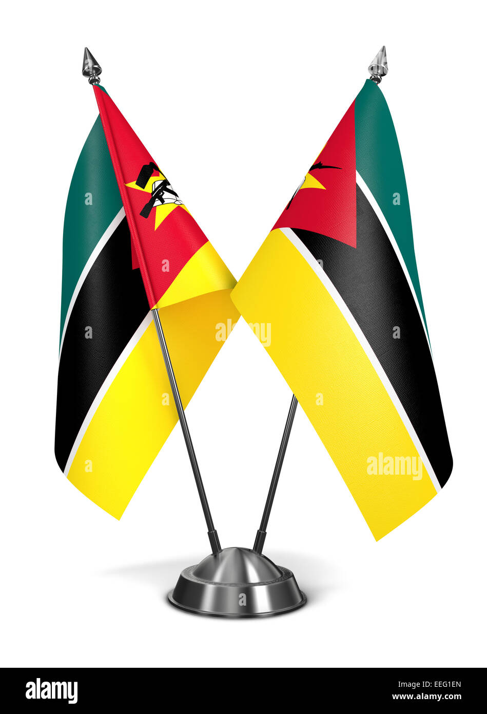 Mosambik - Miniatur-Flags. Stockfoto