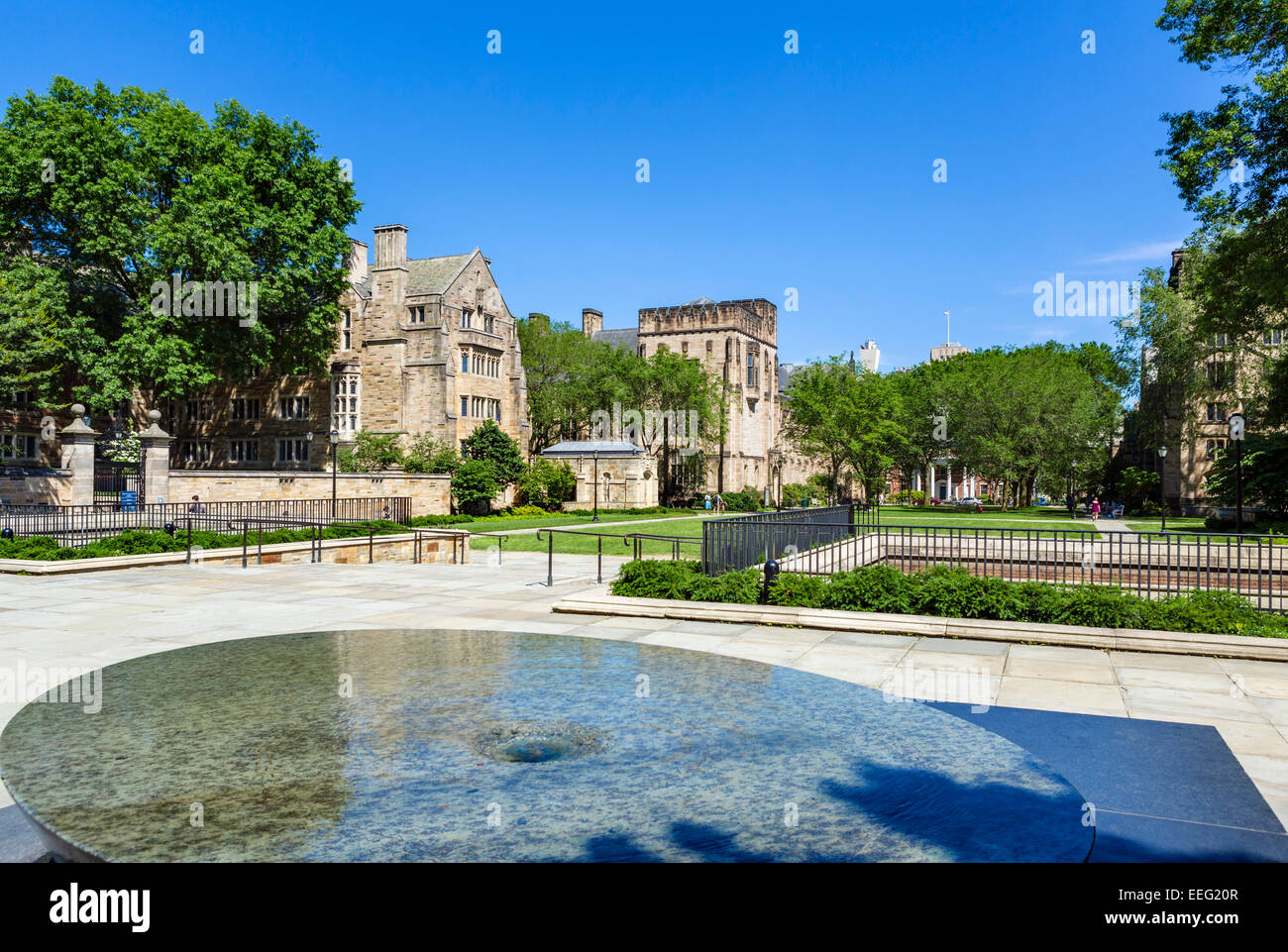 Das Kreuz Campus an der Yale University, New Haven, Connecticut, USA Stockfoto