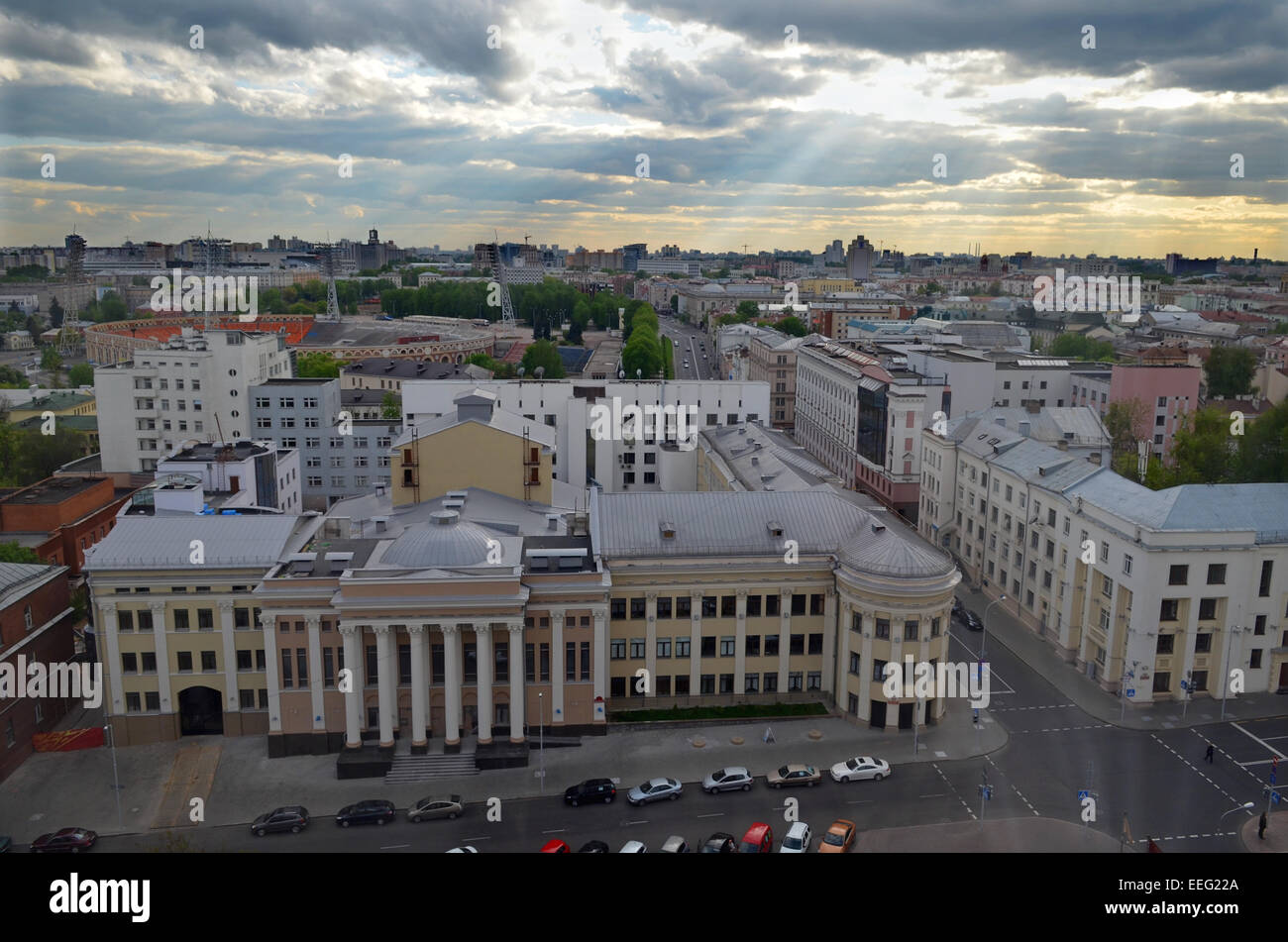 Minsk-Luftbild Stockfoto