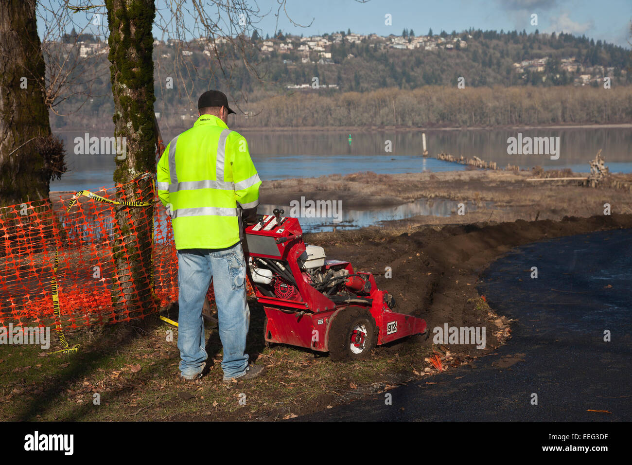 Aufrechterhaltung der öffentlichen Parks in Oregon. Stockfoto