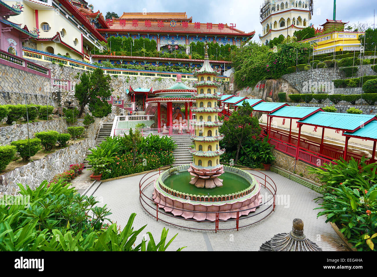 KEK Lok Si buddhistische Tempel, Georgetown, Penang, Malaysia Stockfoto