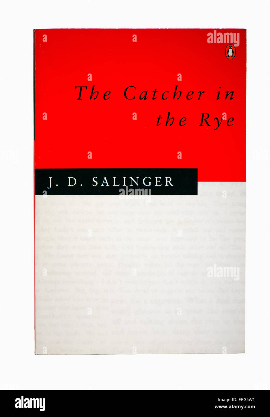 J D Salinger der Fänger im Roggen Penguin Classic Bucheinband Stockfoto