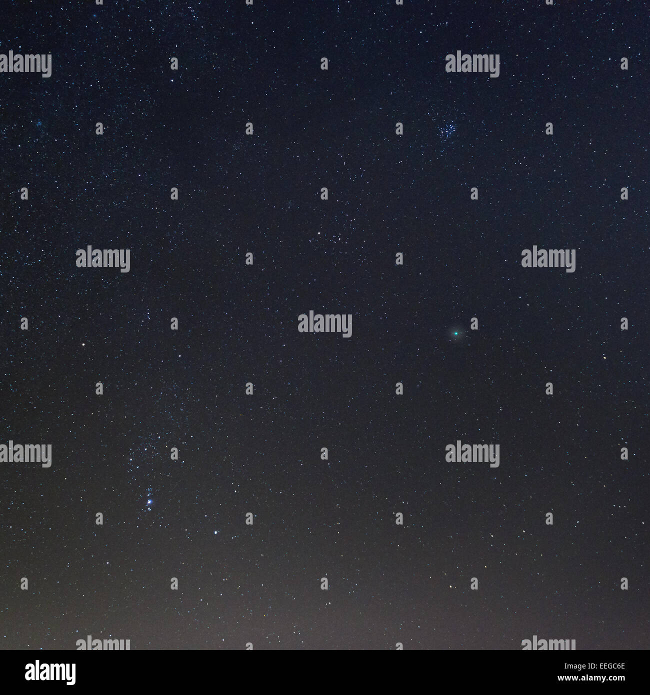 Komet C/2014 Q2 Lovejoy in der deep-Sky über Varese Stockfoto