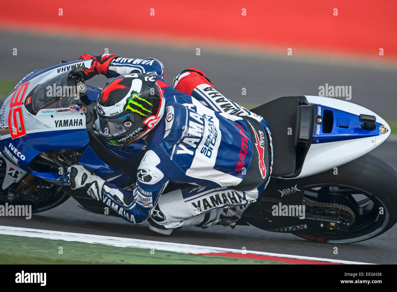 Jorge Lorenzo, Yamaha, 2013 Stockfoto