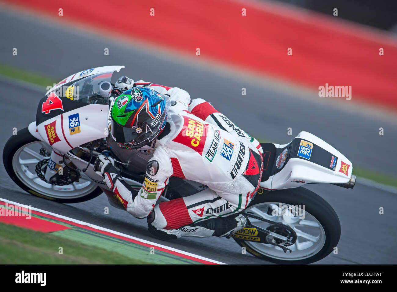 Francesco Bagnaia Racing eine Moto3 Bike, 2013 Stockfoto