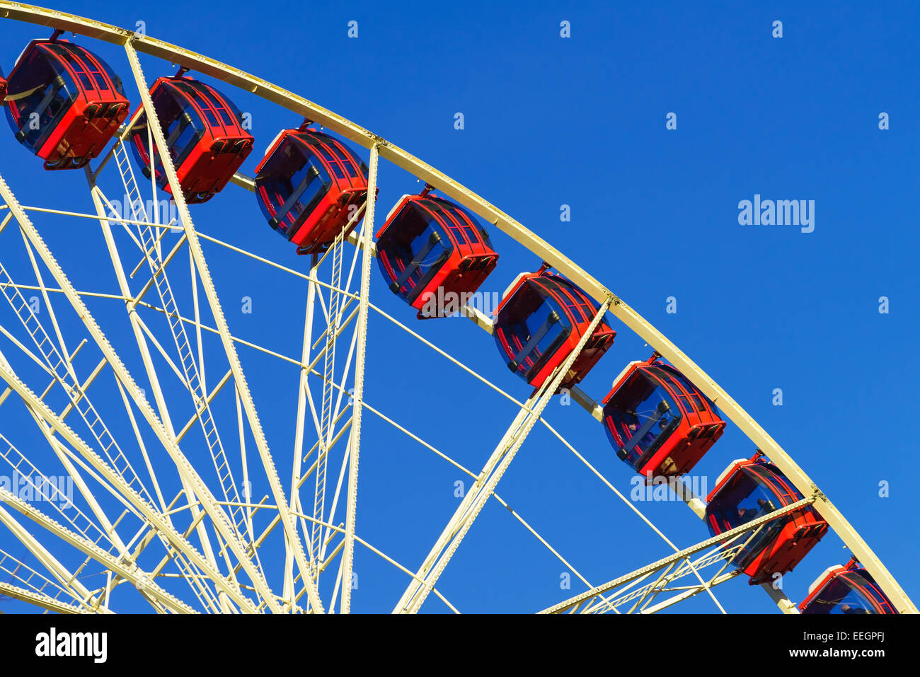 Das große Rad fahren (Riesenrad) am Princes Street Gardens, Edinburgh, Schottland Stockfoto