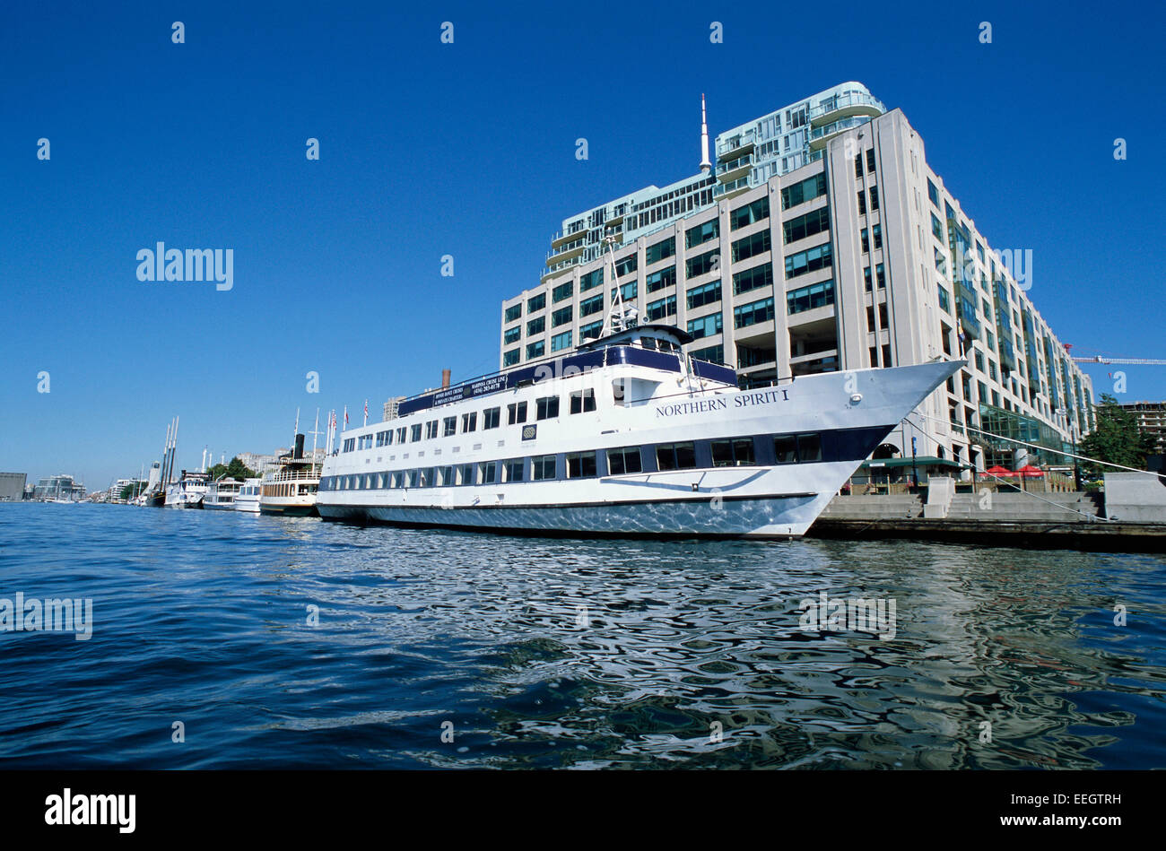 Ausflugsschiff, Toronto Harbourfront, Ontario Kanada Stockfoto