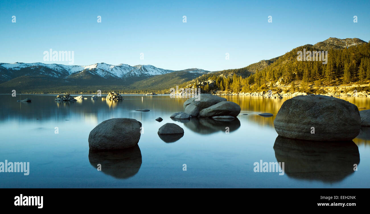 Lake Tahoe Reflexionen Stockfoto