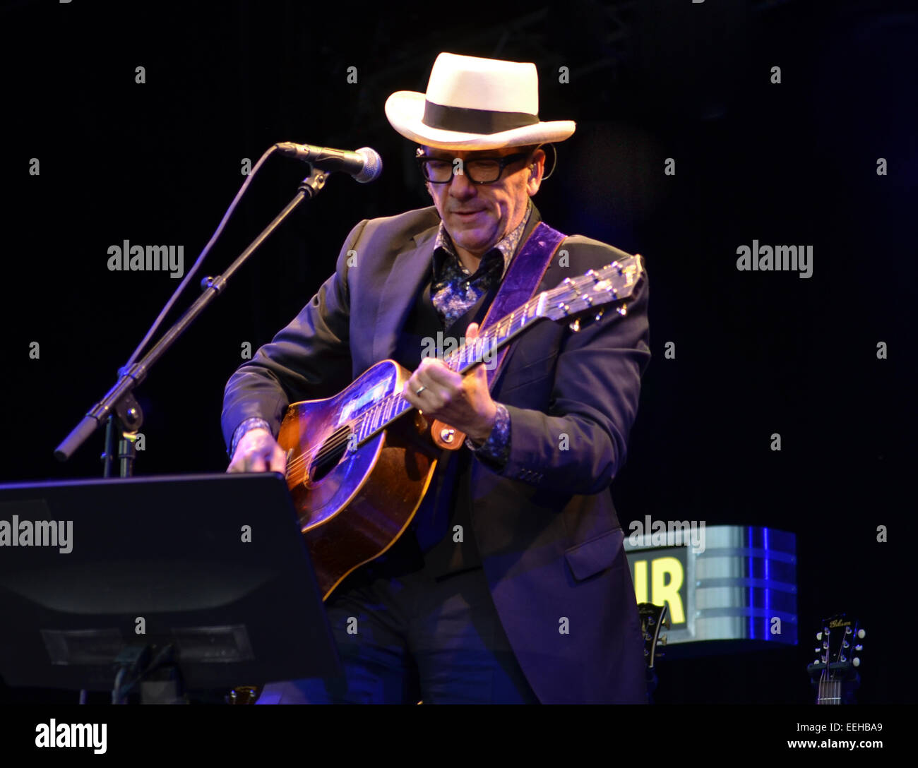 Kew Musik 2014 - Tag 1 - Performances Mitwirkende: Elvis Costello wo: London, Vereinigtes Königreich bei: 16. Juli 2014 Stockfoto