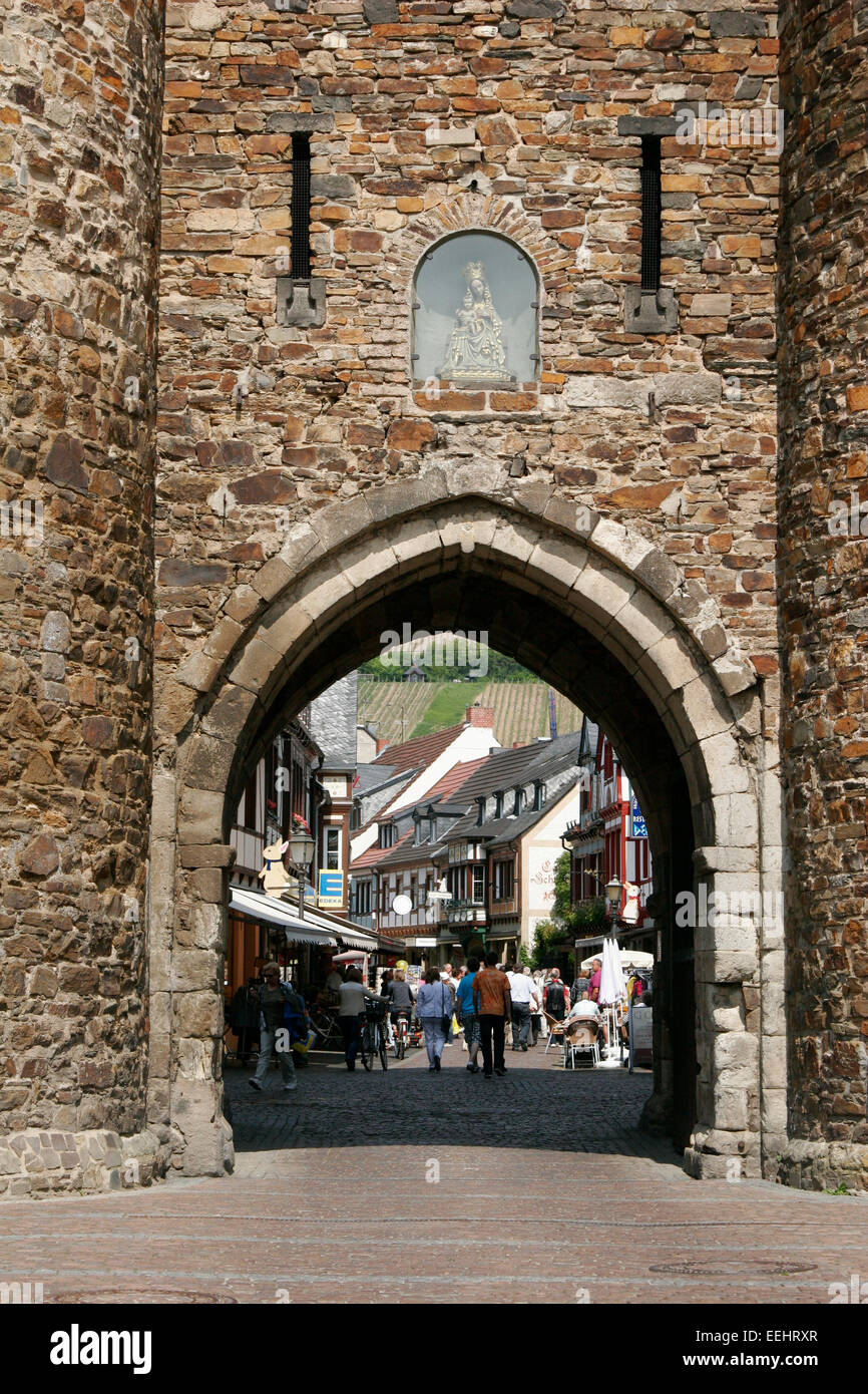 Mittelalterliche Tor in Bad Neuenahr-Ahrweiler, Deutschland Stockfoto