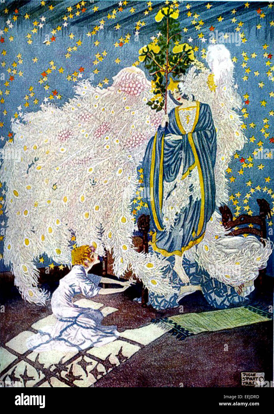 Dugald Stewart Walker (1883–1937) war ein US-amerikanischer Maler und Illustrator, der für seine Beiträge zur Kunst des frühen 20. Jahrhunderts bekannt war. Seine Werke stellten oft historische und literarische Themen dar, die in einem unverwechselbaren Stil dargestellt wurden, der Realismus mit Romantik kombinierte. Stockfoto
