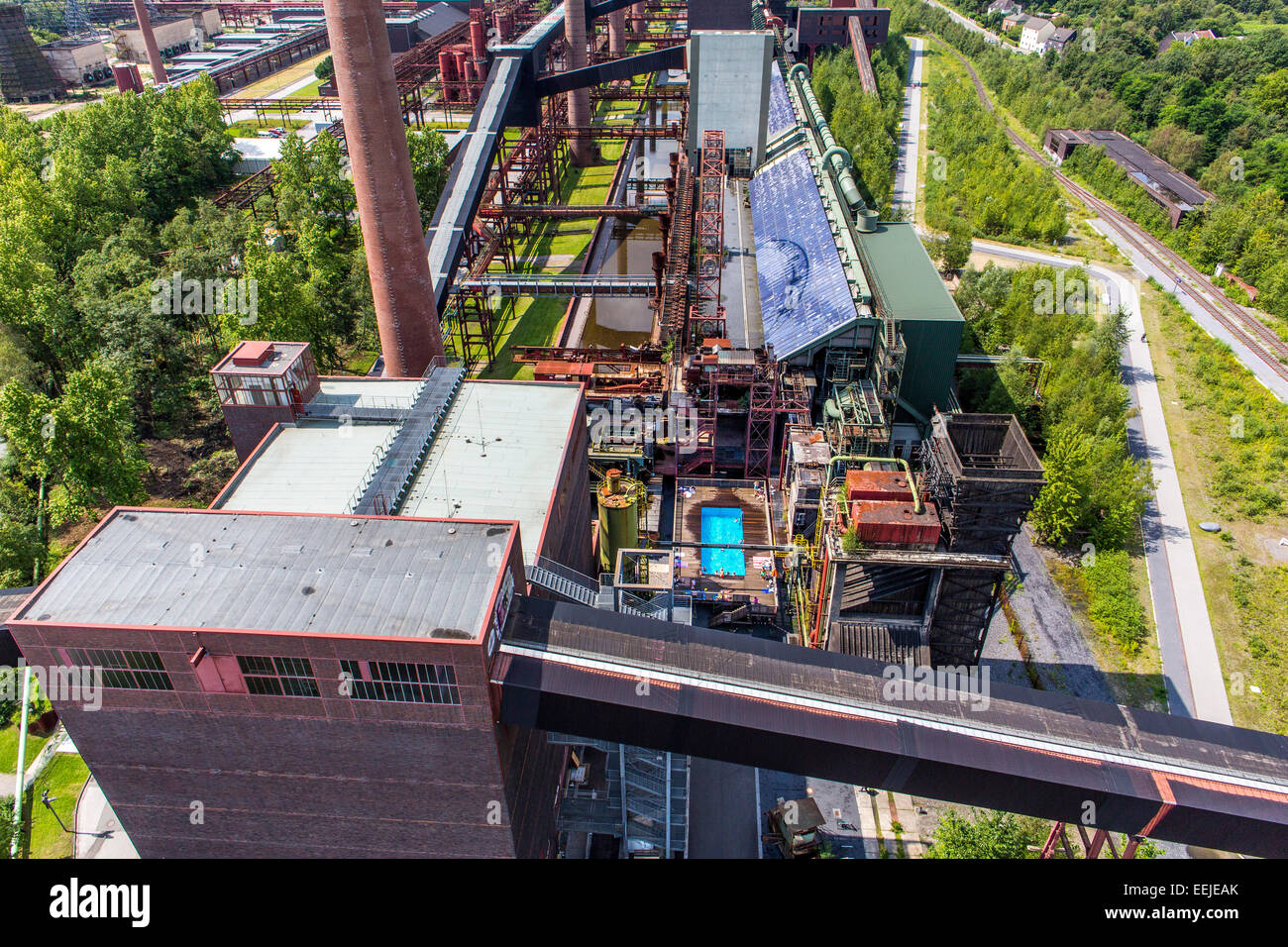 Zollverein, Kokerei, UNESCO-Weltkulturerbe, Essen, Deutschland Stockfoto