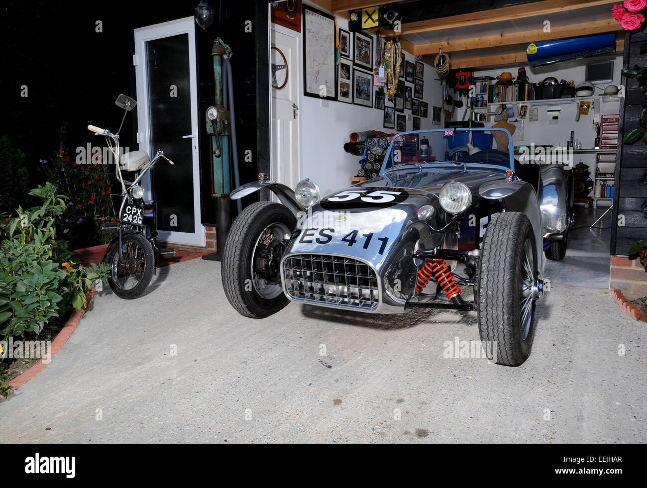 Klassische Sportwagen Lotus 7 Stockfoto