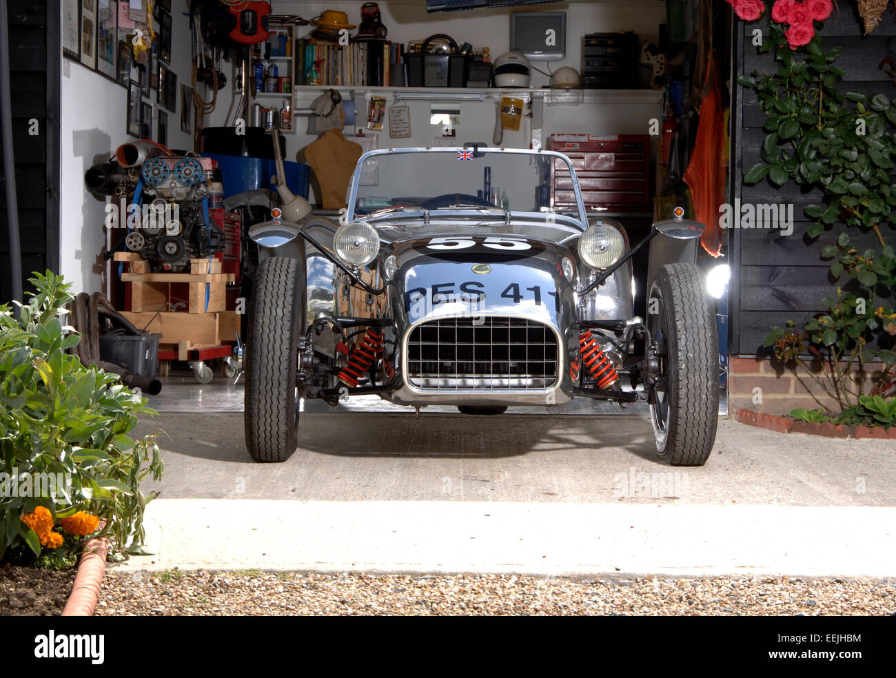 Klassische Sportwagen Lotus 7 Stockfoto