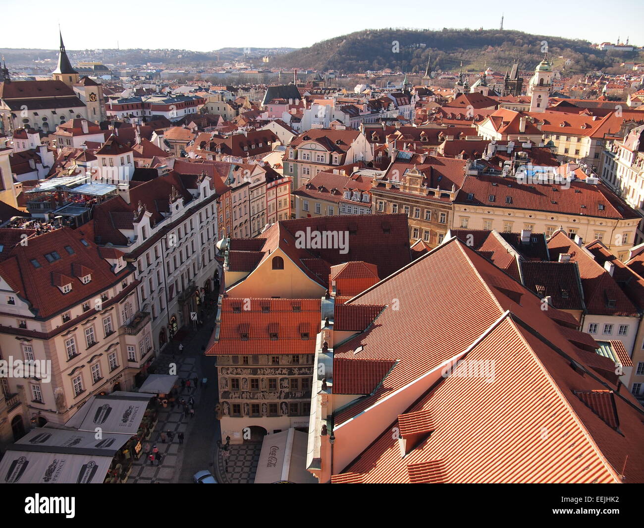 Blick vom alten Rathaus (Prag, Tschechische Republik) Stockfoto