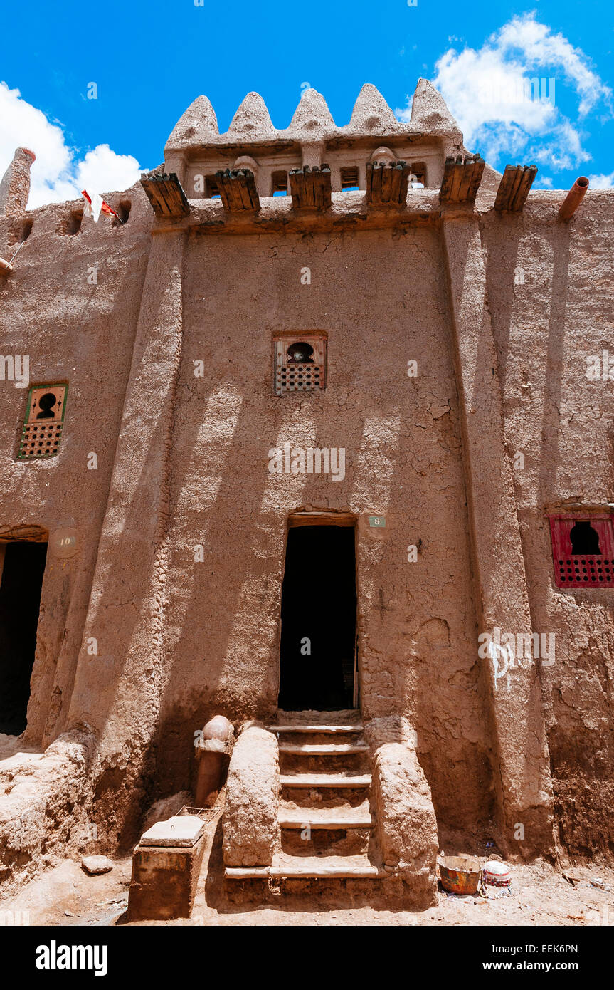 Sudanesischen Stil Gebäude, Djenne, Mali Stockfoto