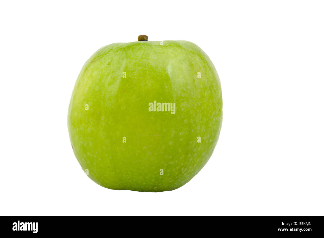 Vorderansicht des grünen Granny Smith Apfel isoliert auf weiß Stockfoto