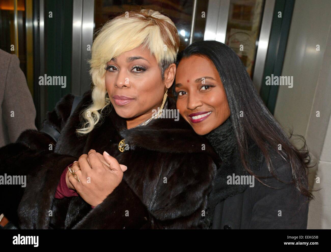 New York, NY, USA. 19. Januar 2015. TLC: T-Boz, Tionne Watkins und Chili, Rozonda Thomas unterwegs für Promi-Schnappschüsse - Mo, New York, NY 19. Januar 2015. © Derek Sturm/Everett Collection/Alamy Live-Nachrichten Stockfoto