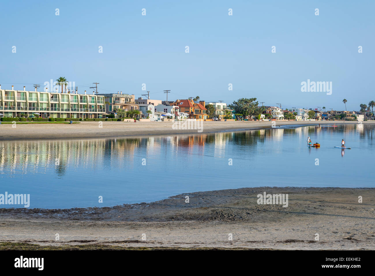 Friedliche Sommermorgen in Mission Bay Park.  San Diego, California, Vereinigte Staaten von Amerika. Stockfoto