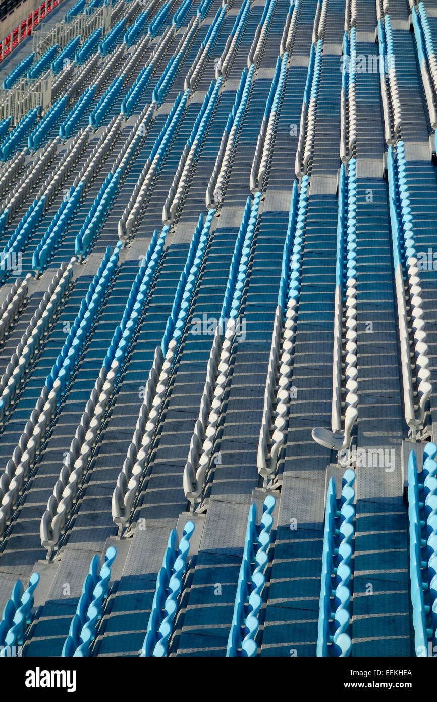 Leere Arena Sitzplätze Stockfoto