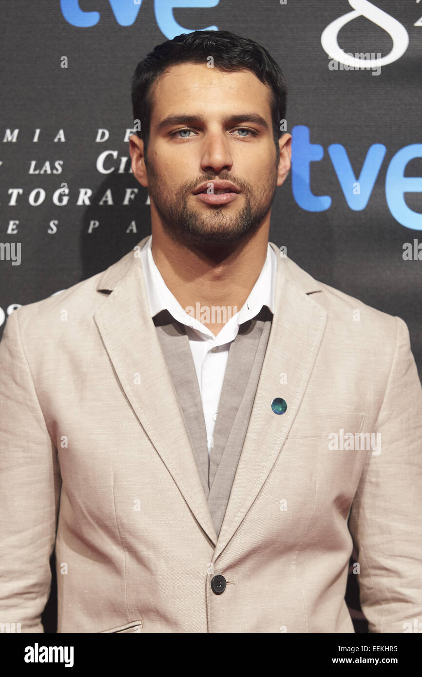 19. Januar 2015 - Madrid, Spanien - Jesus Castro besucht die 29. Goya Awards nominiert Party am Canal Theater auf 19. Januar 2015 in Madrid, Spanien. (Kredit-Bild: © Jack Abuin/ZUMA Draht) Stockfoto