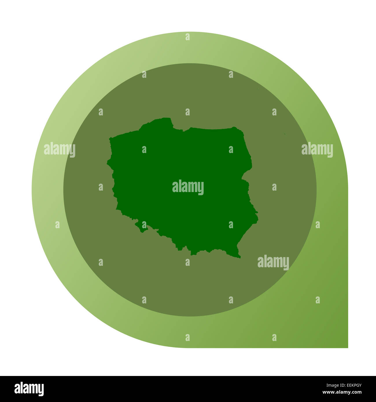 Isolierten Polen Karte Stecknadel im flachen Web-Design-Stil. Stockfoto Isolierten Polen Karte Stecknadel im flachen Web-Design-Stil. Stockfoto