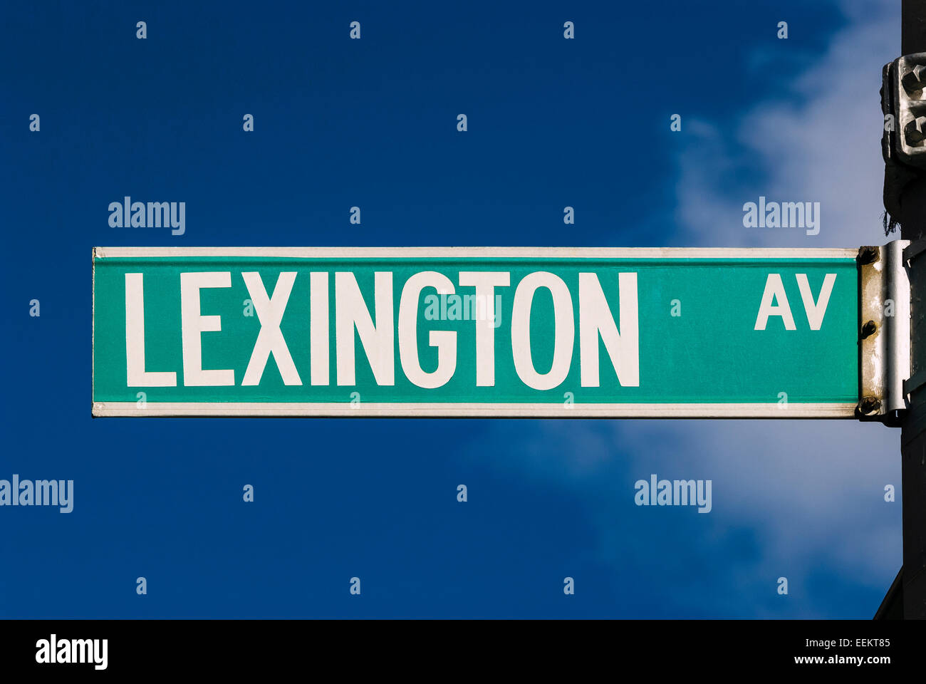 Lexington Avenue Straßenschild. Stockfoto