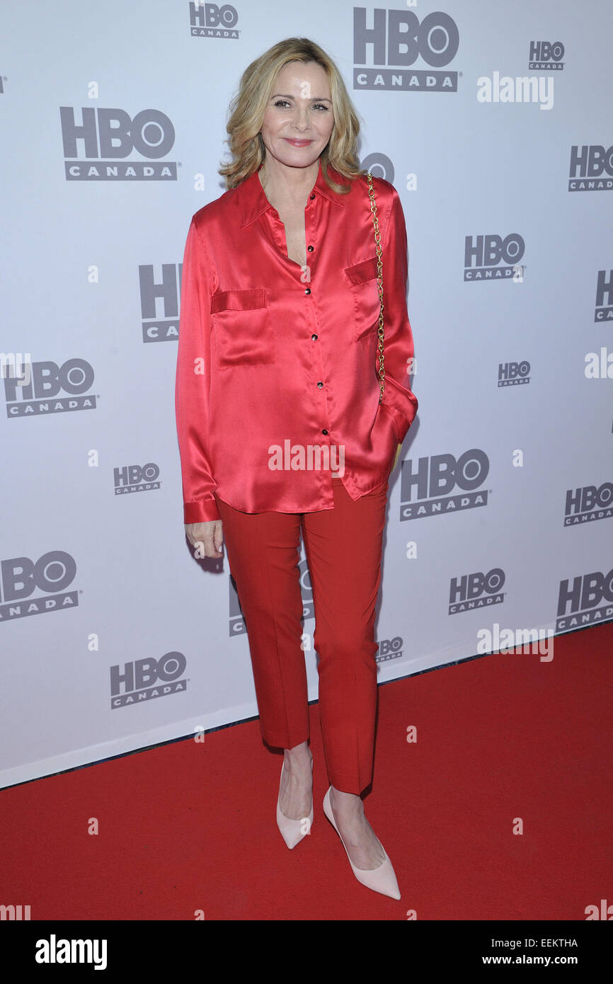 HBO Kanada-empfindliche Haut-Screening bei Scotiabank Theater - Ankunft.  Mitwirkende: Kim Cattrall Where: Toronto, Kanada bei: 18. Juli 2014 Stockfoto